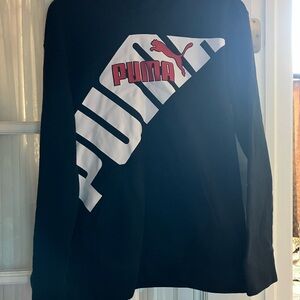 Puma Black and White Kids Sweatshirt